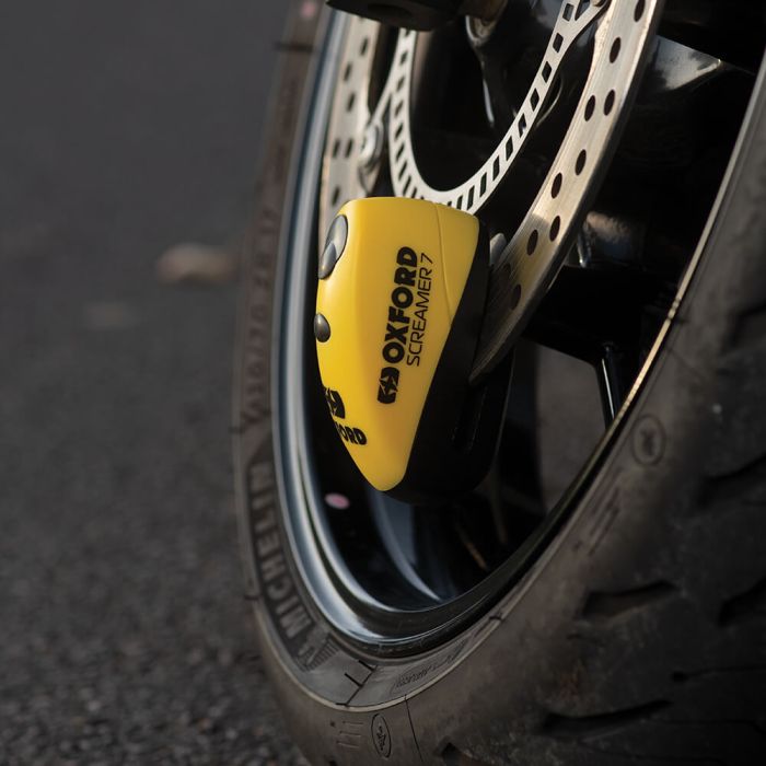 Замок Oxford Screamer 7 Alarm Disc Lock Yellow/Black