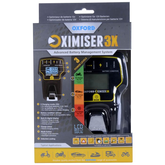 Зарядний пристрій Oxford Oximiser3X- (EU Plug)