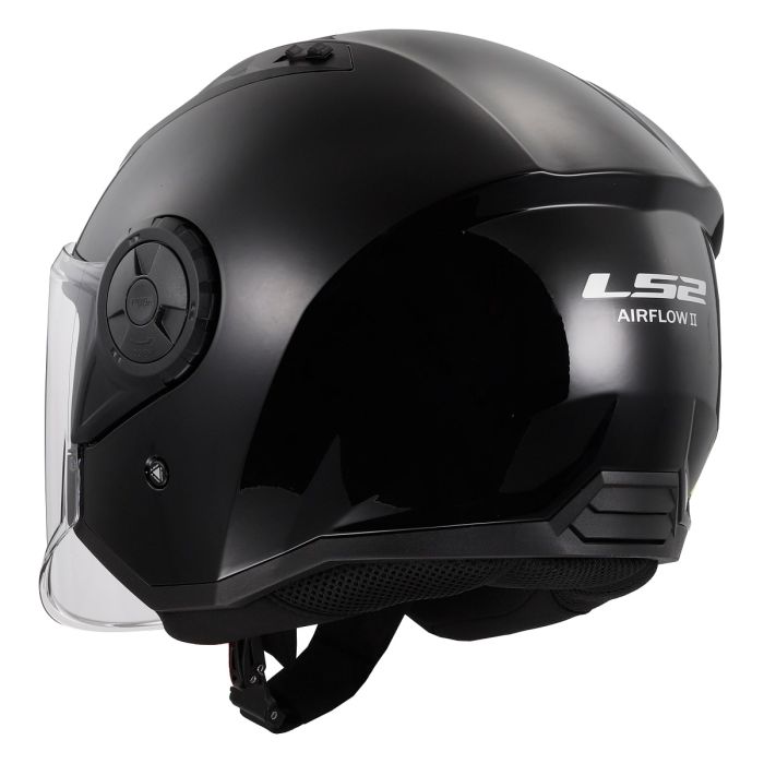 Мотошолом LS2 OF616 Airflow 2 Solid Gloss Black