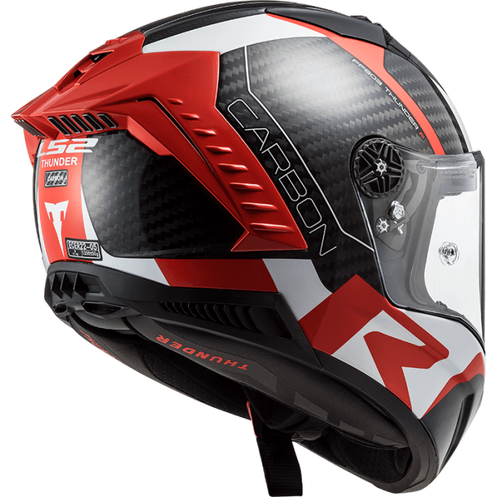 Мотошолом LS2 FF805 Thunder C Racing 1 Red White
