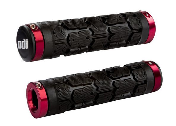 Гріпси ODI Rogue MTB Lock-On Bonus Pack Black w/Red Clamps