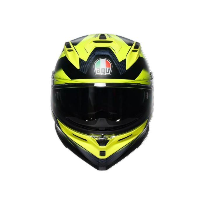 Шолом AGV K7 (E2206) GLIMPSE matt black/yellow fluo