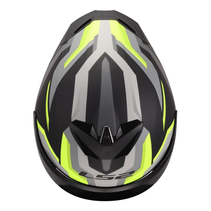 Мотошолом LS2 FF820 Rapid 3 Hyper Black Hi-Vis Yellow
