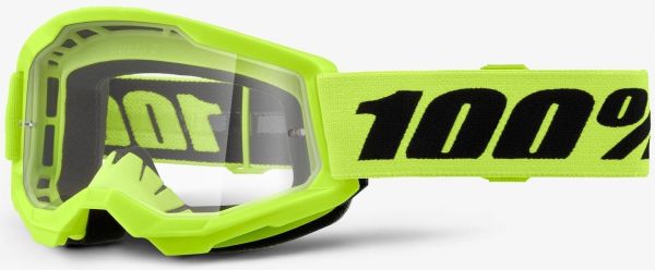 Дитячі Окуляри 100% Strata 2 Youth Goggle Neon Yellow - Clear Lens