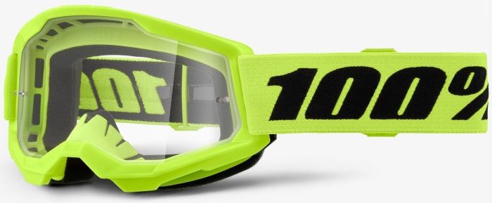 Дитячі Окуляри 100% Strata 2 Youth Goggle Neon Yellow - Clear Lens