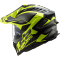 Мотошолом LS2 MX701 Explorer Alter Matt Black Hi-Vis Yellow