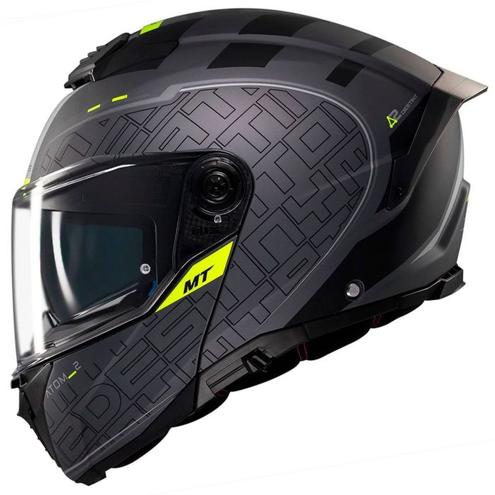 Мотошолом MT ATOM 2 SV DESTINY C2 Matt black