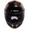 Мотошолом LS2 FF808 Stream 2 Fury Black Red