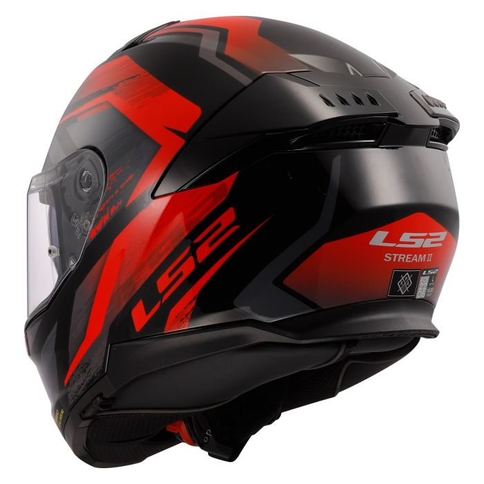 Мотошолом LS2 FF808 Stream 2 Fury Black Red