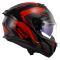 Мотошолом LS2 FF808 Stream 2 Fury Black Red