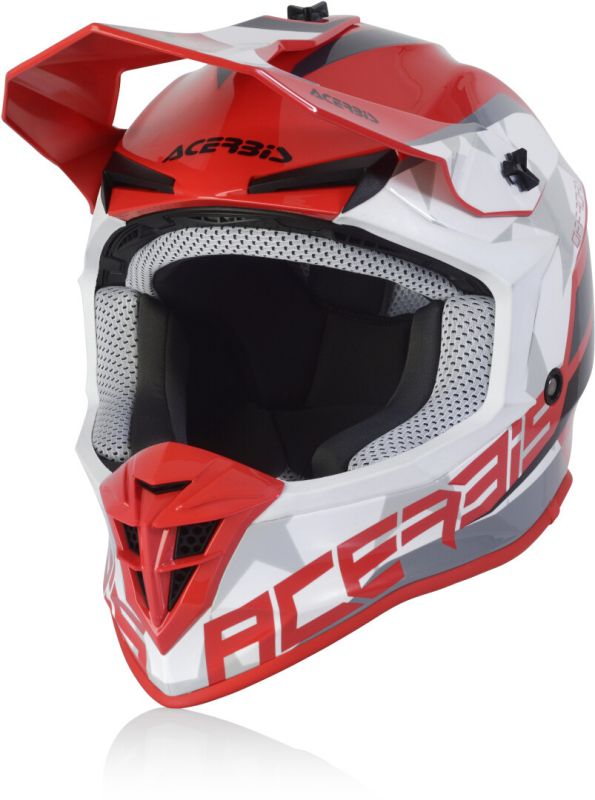 Мотошолом Acerbis Linear Red/White