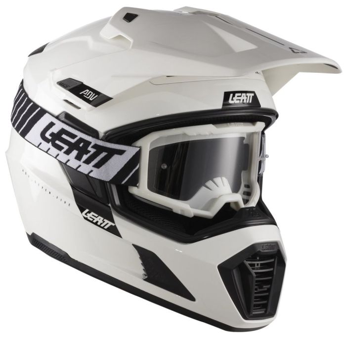 Шолом Leatt 7.5 Adventure Helmet + Goggle White