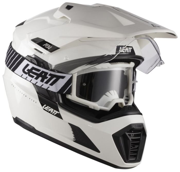 Шолом Leatt 7.5 Adventure Helmet + Goggle White