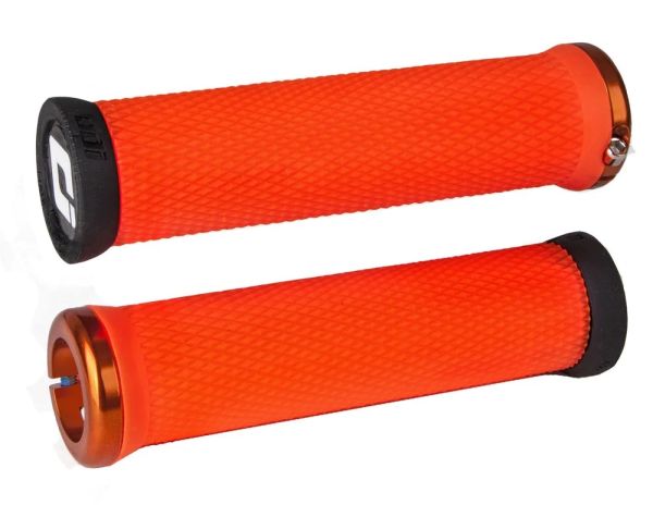 Гріпси ODI Elite Motion, V2.1 Lock-On, Orange w/Orange Clamp