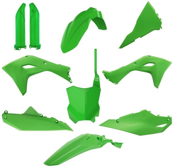 Пластик Polisport Mx Kit - Kawasaki (24-) Green