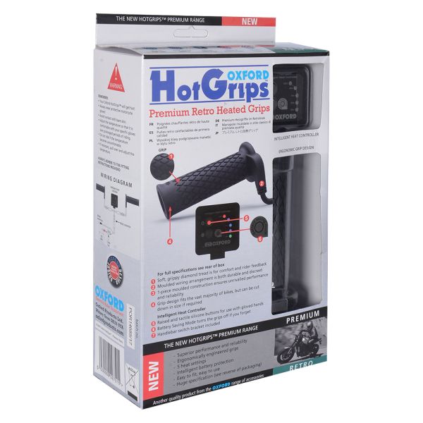 Підігрів керма Oxford Hotgrips Premium Retro