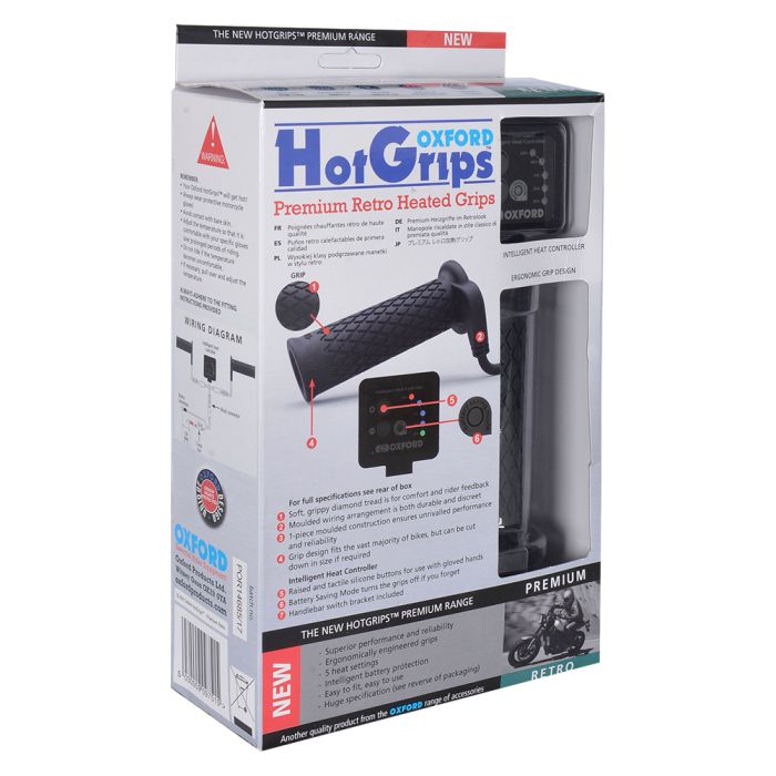 Підігрів керма Oxford Hotgrips Premium Retro