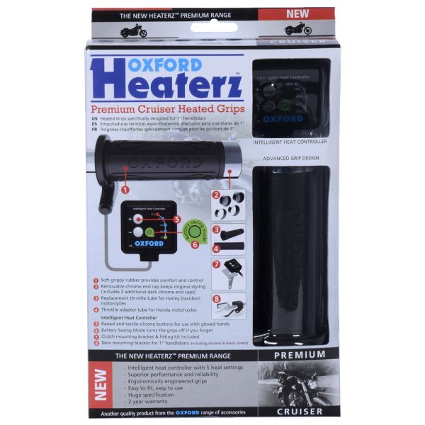 Підігрів керма Oxford HotGrips Premium Cruiser with v8 switch