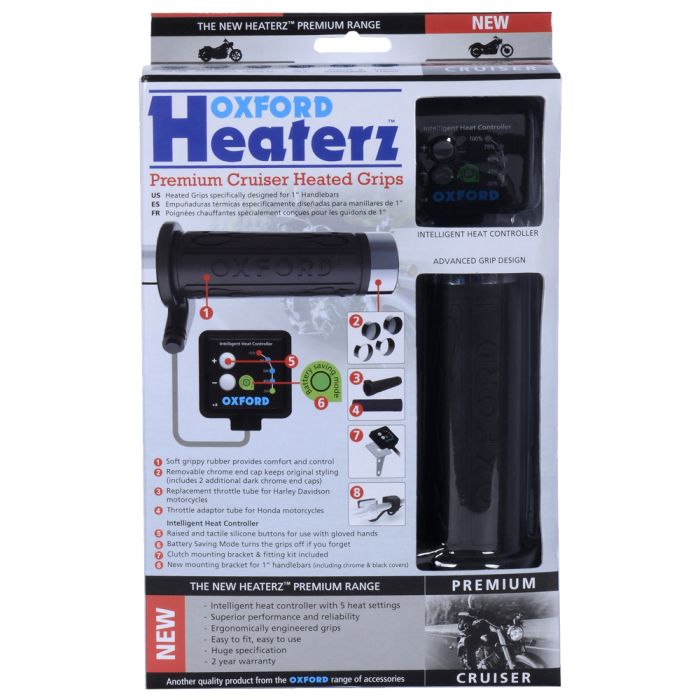 Підігрів керма Oxford HotGrips Premium Cruiser with v8 switch