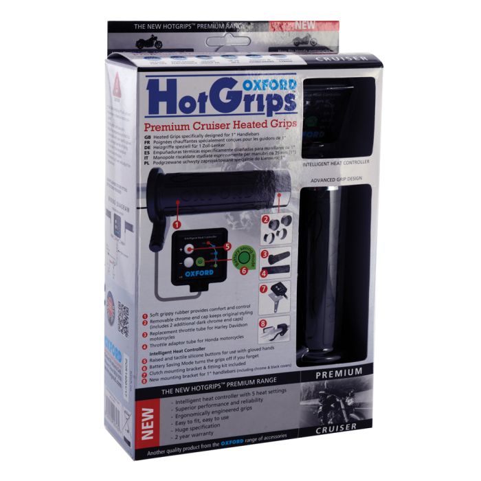 Підігрів керма Oxford HotGrips Premium Cruiser with v8 switch