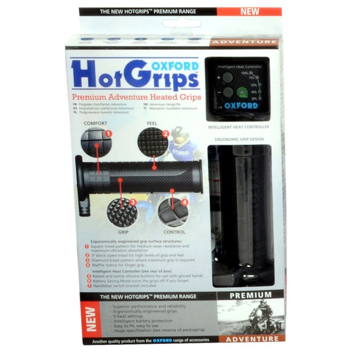 Підігрів керма Oxford Hotgrips Premium Adventure with v8 switch