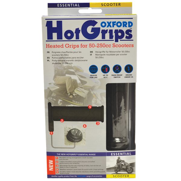 Підігрів керма Oxford Hotgrips Scooter with panel switch