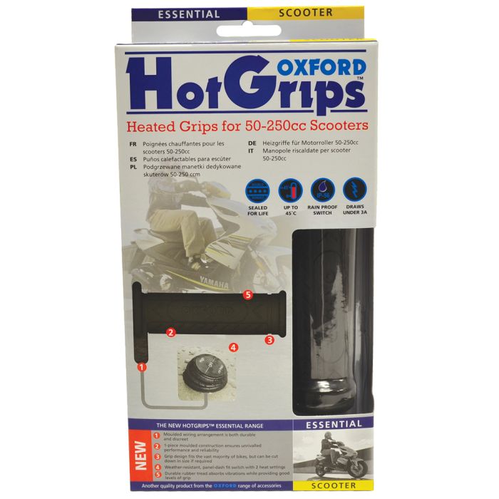 Підігрів керма Oxford Hotgrips Scooter with panel switch