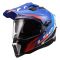 Мотошолом LS2 MX701 Explorer Hexa White Blue Red