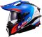 Мотошолом LS2 MX701 Explorer Hexa White Blue Red