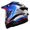 Мотошолом LS2 MX701 Explorer Hexa White Blue Red
