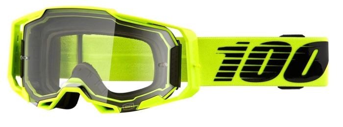 Окуляри 100% ARMEGA Goggle Nuclear Citrus - Clear Lens