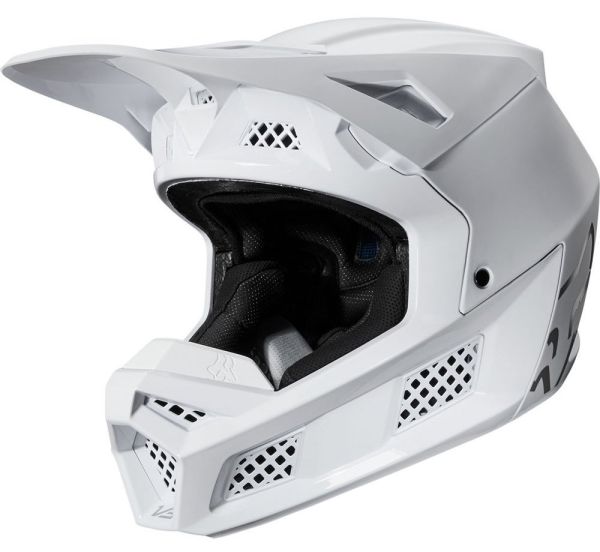 Мотошолом Fox V3 Solids Helmet White