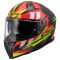 Мотошолом LS2 FF811 Vector 2 C Tantic Red Hi-Vis Yellow