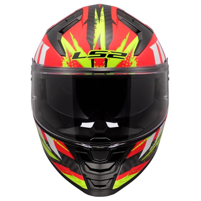 Мотошолом LS2 FF811 Vector 2 C Tantic Red Hi-Vis Yellow