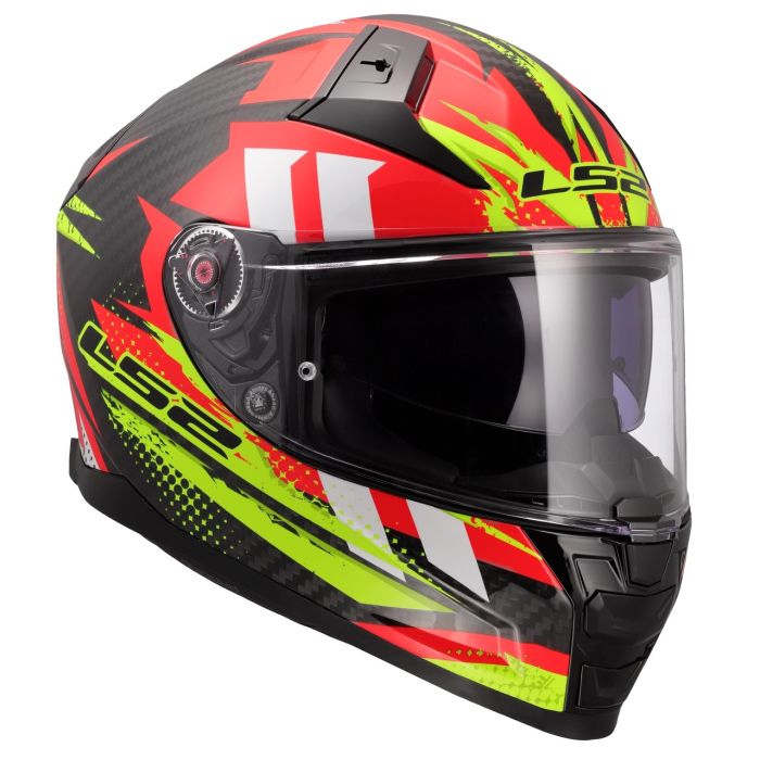 Мотошолом LS2 FF811 Vector 2 C Tantic Red Hi-Vis Yellow