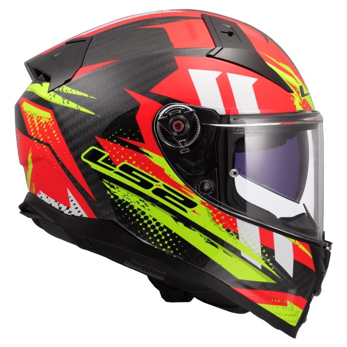 Мотошолом LS2 FF811 Vector 2 C Tantic Red Hi-Vis Yellow