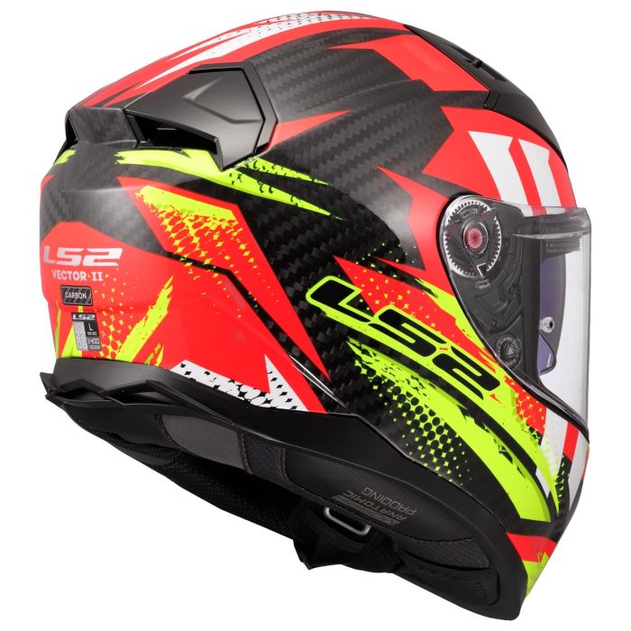 Мотошолом LS2 FF811 Vector 2 C Tantic Red Hi-Vis Yellow