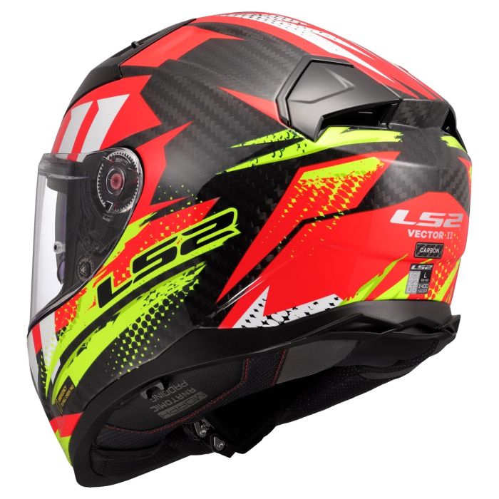 Мотошолом LS2 FF811 Vector 2 C Tantic Red Hi-Vis Yellow
