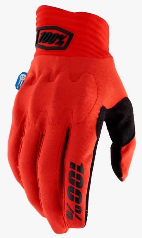 Рукавички Ride 100% Cognito Smart Shock Glove Red