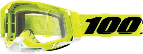 Окуляри 100% RACECRAFT 2 Goggle Yellow - Clear Lens