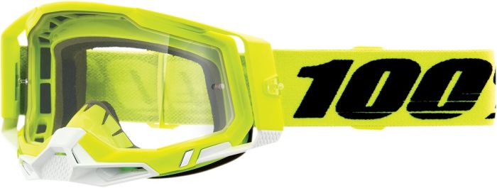 Окуляри 100% RACECRAFT 2 Goggle Yellow - Clear Lens