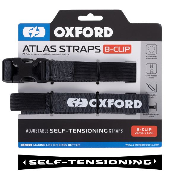 Ремені Oxford Atlas B-Clip 26mm x 1.2M Asphalt (Pair)