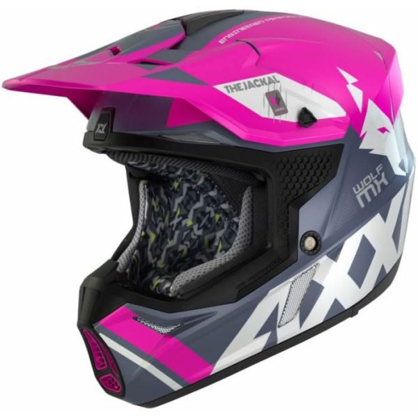 Мотошолом AXXIS WOLF Jackal C18 Matt Pink