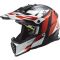 Шолом LS2 MX437J Fast Evo Mini Strike Black White Red