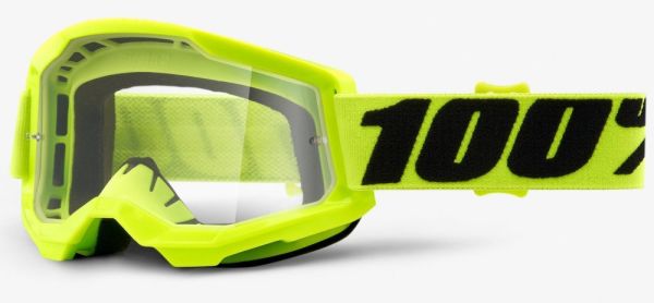 Дитячі Окуляри 100% Strata 2 Youth Goggle Fluo Yellow - Clear Lens