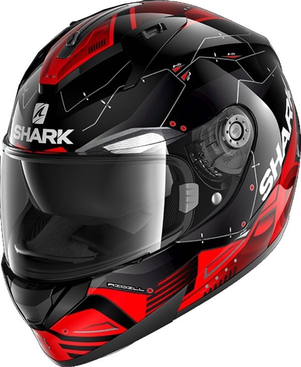 Мотошолом Shark Ridill Mecca Black/Red/Silver