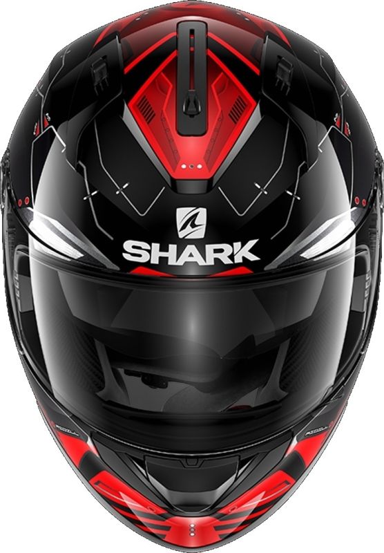 Мотошолом Shark Ridill Mecca Black/Red/Silver