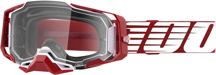 Окуляри 100% Armega Goggle Oversized Deep Red - Clear Lens