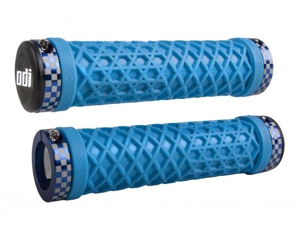 Гріпси ODI Vans® Lock-On Grips, Light Blue w/Blue Classic Checker Etched Clamps