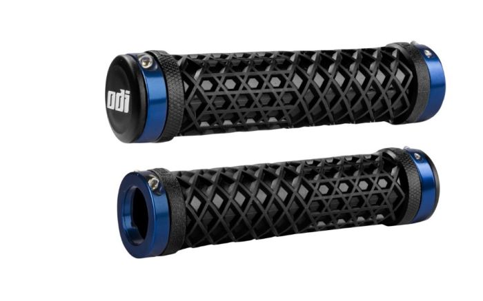 Гріпси ODI Vans® Lock-On Grips, Black w/Blue Clamps